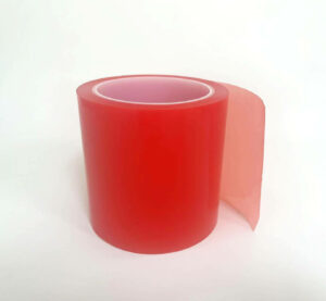 Red Liner Transparent PET Double-Sided Tape Red Liner Transparent PET Double-Sided Tape