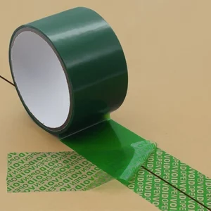 green tamper evident tape for packaging green tamper evident tape for packaging